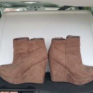 Tan booties